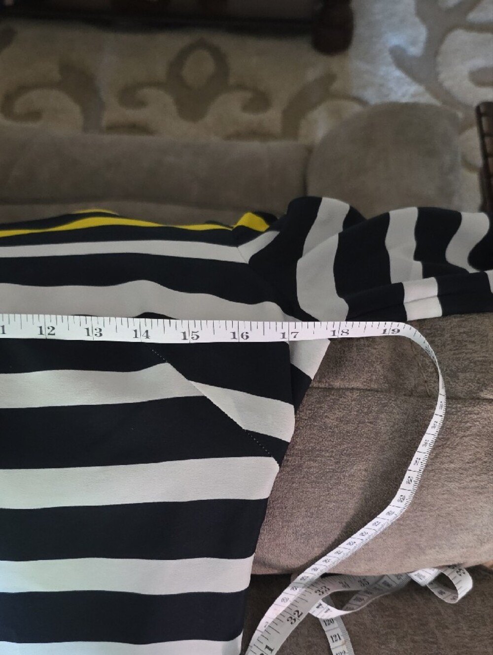 Eliza J Retro Colorblock Striped Shift Dress - Picture 8 of 9